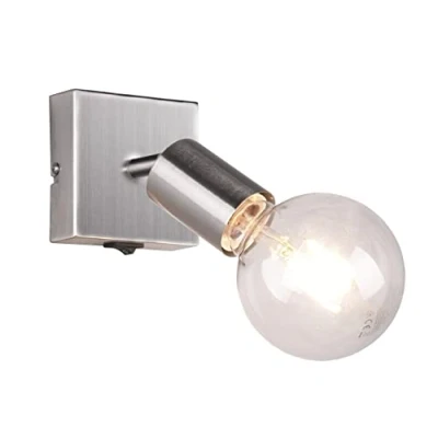 Abbildung von Reality Leuchten Spotbalken Vannes R80182007, Metall Nickel Matt, Exkl. 2x E27