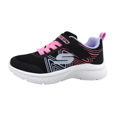 Abbildung von Skechers Microspec Plus Swirl Sweet Kinder Mädchen Sneaker Schuhe 303535L BKMT, Schuhgröße:33 EU
