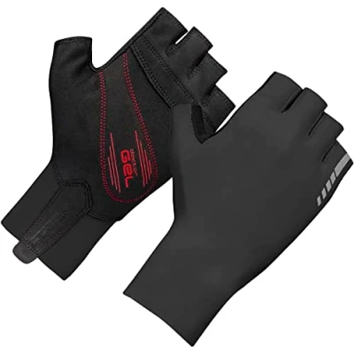 Abbildung von GripGrab Unisex Erwachsene Aero TT Aerodynamische Profi Radsport Race Handschuhe Kurzfinger Sommer Rennrad Zeitfahren Fahrradhandschuhe, Schwarz, XL