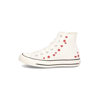 Abbildung von Converse Chuck Taylor ALL STAR Sneaker high, Damen, Größe: 37.5, Vintage white/red/egret Textil