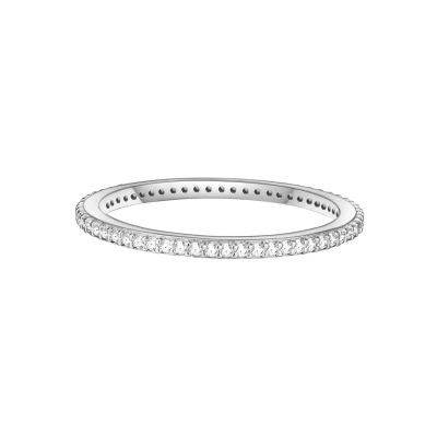 Abbildung von Glanzstücke München Damen Ring Sterling Silber Zirkonia weiß Memory Stapel filigran