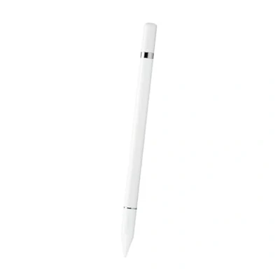 Abbildung von INF Stylus Stift mit Schreibfunktion, 2 in 1 Eingabestift, Kapazitive Disc Spitze, kompatibel allen Touchscreens (Weiß)