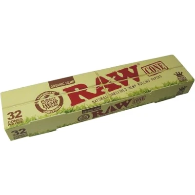 Abbildung von RAW Organic Unrefined Pre Rolled Cone (1 1/4 Size) by