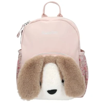 Abbildung von Depesche 13128 Princess Mimi Milo Rucksack in Rosa, mit Hunde Motiv, Schlappohren und Plüsch, Tasche verstellbaren Trägern