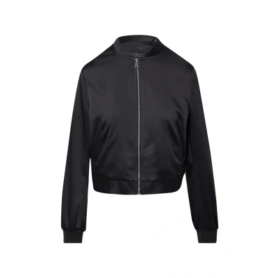 Abbildung von s.Oliver Black Label Bomberjacke, Damen, Größe: 34, Schwarz