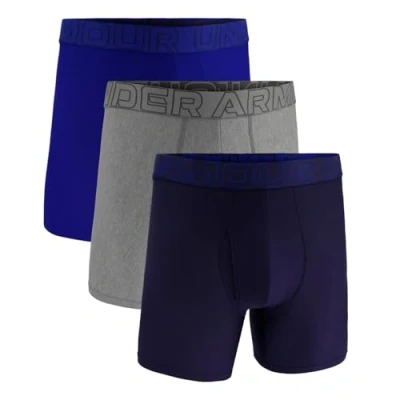 Abbildung von Under Armour Herren Tech Mesh Boxershorts im 3er Pack, 15 cm Beinlänge atmungsaktiv, feuchtigkeitsableitend, weiches Tragegefühl, ganztägiger Komfort