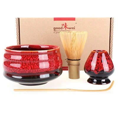Abbildung von Goodwei Japanisches Matcha Komplett Set mit hochwertiger Teeschale (Yogan, 120)
