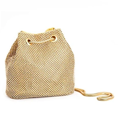 Abbildung von Abendtaschen für Damen, Kristall, Strass, Abendtasche, Geldbörse, Hochzeit, Braut, Abschlussball, Party (Gold), gold