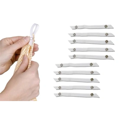 Abbildung von Maximex Nähfrei Aufhänger 10er Set, für Geschirrtücher, ersetzen abgerissene Aufhänger, auch dünne Handtücher, waschbar bei bis zu 60C, Maße (B x H) 1er: 14 1 cm