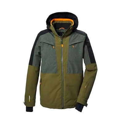 Abbildung von killtec Herren Skijacke/Funktionsjacke mit abzippbarer Kapuze und Schneefang KSW 407 MN SKI JCKT, mud, XXL, 41959 000