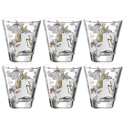 Abbildung von LEONARDO Kinderbecher »BAMBINIEinhorn«, (Set, 6 tlg.), 215 ml, teilig