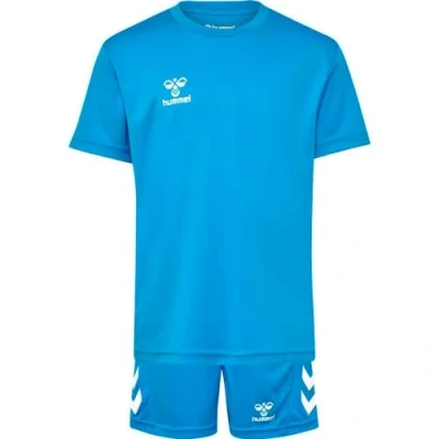 Abbildung von Hummel LOGO SET Tshirt print für Kinder, Größe: 128, Diva blue