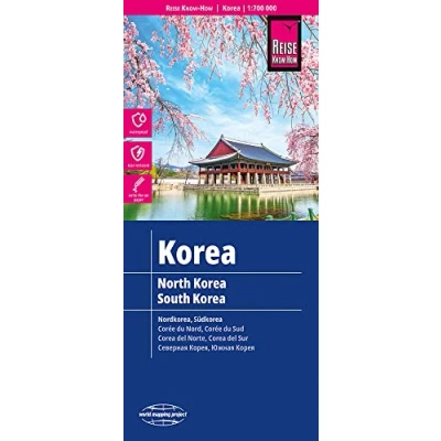 Abbildung von Reise Know How Landkarte Korea, Nord und Süd (1:700.000): reiß wasserfest (world mapping project): Mit koreanischer Schrift. Höhenlinien ... Strassennetz. Ausführlicher Ortsindex