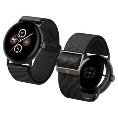 Abbildung von Spigen Lite Fit Ersatzarmband Kompatibel mit Google Pixel Watch 3 45mm (2024) Schwarz