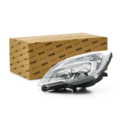 Abbildung von TYC 20 12484 05 2 Scheinwerfer links H7, W21/5W, H1 chrom mit Tagfahrlicht für Rechtsverkehr Elektromotor OPEL: Meriva B
