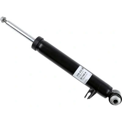 Abbildung von SACHS 318 432 Stoßdämpfer links Gasdruck Zweirohr Teleskop oben Stift, unten Auge