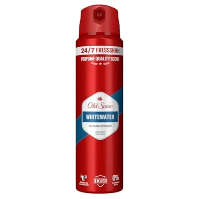 Abbildung von Old Spice Whitewater Deospray für Männer 150 ml, 24/7 Frischhh bei täglicher Anwendung, Duft in Parfumqualität, Schutz vor Gerüchen, 0 Prozent Aluminiumsalze