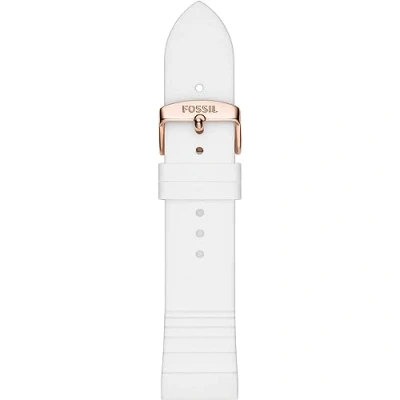 Abbildung von Fossil Uhrenarmband für Damen 22mm Anstoßbreite, Silikonarmband, S221349