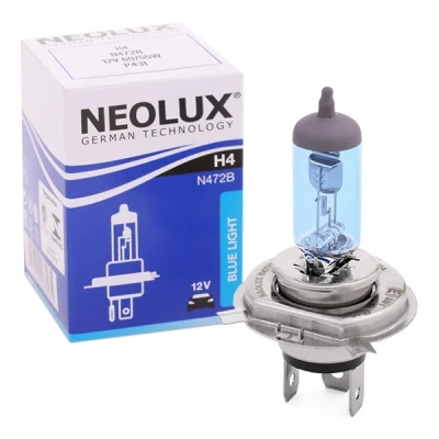 Abbildung von NEOLUX N472B Glühlampe, Fernscheinwerfer H4 12V 60 / 55W 5000K Halogen VOLKSWAGEN: Sharan I, CADDY 4 Kombi, Passat B5 Estate, AUDI: A3 Hatchback