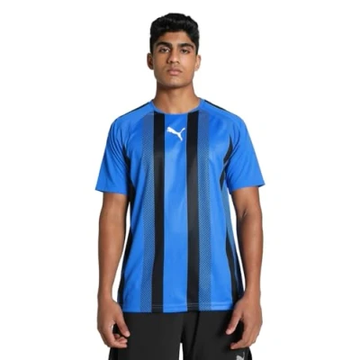 Abbildung von puma Tshirt print Electric blue lemonadepuma blackpuma white, Herren, Größe: Medium, lemonade black white