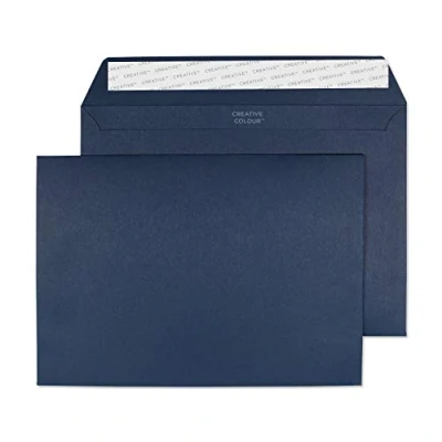 Abbildung von Blake Creative Colour 320 Briefumschläge Haftklebung Marineblau C5 162 x 229 mm 120g/m² 500 Stück