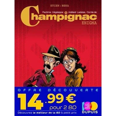 Abbildung von Bipack T2 + T1 (offert) Champignac: Tome 1, Enigma : 2, Le patient A