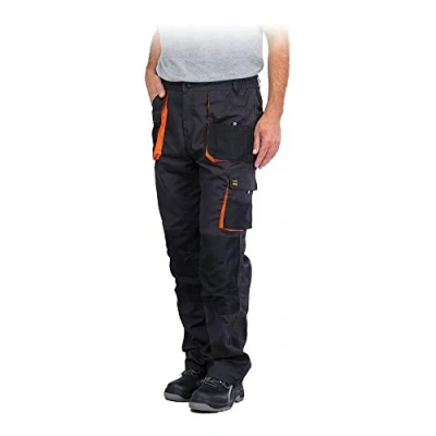 Abbildung von Arbeitshose schwarz mit Kniepolstertaschen, 260g/m² 56