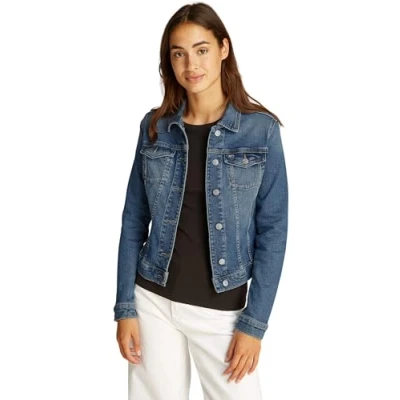 Abbildung von Tommy Jeans Vivianne Jacket Jeansjacke, Damen, Größe: XL, Denim medium
