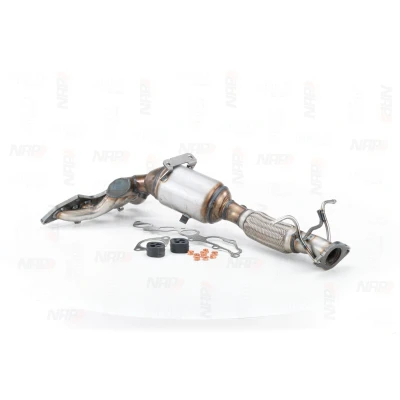 Abbildung von BOSAL 090 563 Katalysator Euro 4 mit Anbauteilen FORD: Focus 2, VOLVO: V50