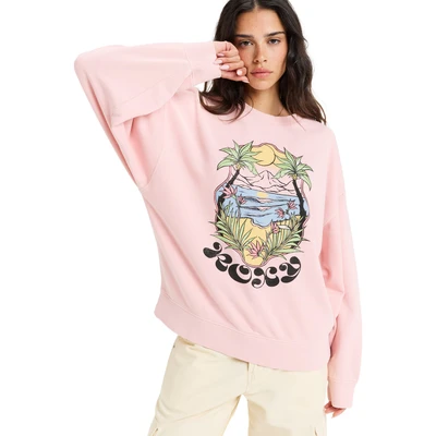 Abbildung von Roxy Lineup Sweatshirt, Damen, Größe: XS, Foxglove