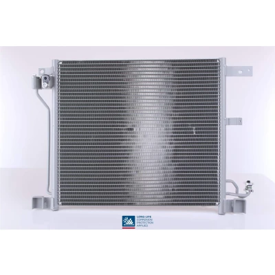 Abbildung von NISSENS 940338 Klimakondensator ohne Trockner Aluminium 487 R 134a NISSAN: Juke