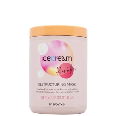 Abbildung von Inebrya Ice Cream Keratin Restructuring Mask Maschera Ristrutturante 1000ml
