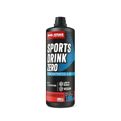 Abbildung von Body Attack Low Carb Sports Drink, Strawberry/Erdbeere, 1er Pack, (1x 1000ml)