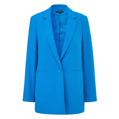 Abbildung von comma AUS CRÊPE Kurzmantel, Damen, Größe: 38, Royalblau