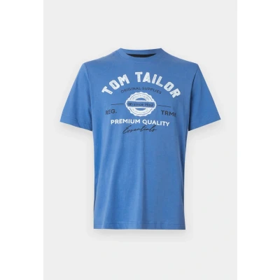 Abbildung von TOM Tailor LOGO TEE Tshirt print, Herren, Größe: Small, Sapphire blue