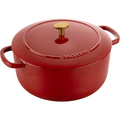 Abbildung von BALLARINI Bellamonte Auflaufform, Bräter, Dutch Oven, Emailliertes Gusseisen, Rund, 24cm, 4,0 L, Rot