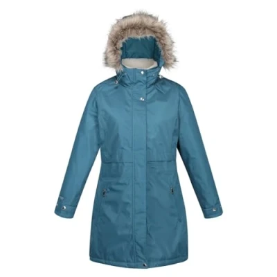 Abbildung von Regatta Lyanna wasserdichte atmungsaktive Parka Jacke für Damen Schwarz 10
