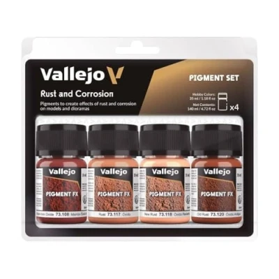 Abbildung von Vallejo 073194 Pigment Set Rost und Korrosion