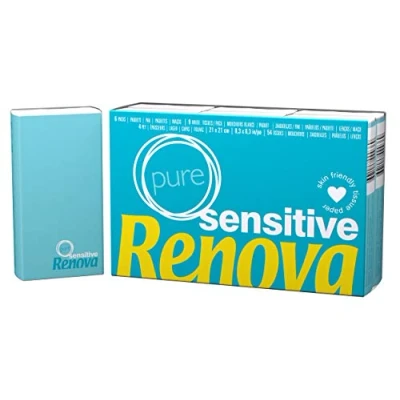 Abbildung von Renova Taschentücher Sensitive Pure 6 Packungen weiße