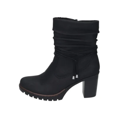 Abbildung von Rieker Winterstiefelette, Boots, Trichterabsatz, Warmfutter, mit gerafftem Schaft