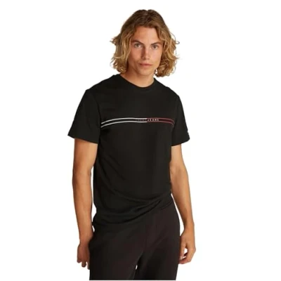 Abbildung von Tommy Jeans Entry Graphic TEE Tshirt print, Herren, Größe: 54, Black