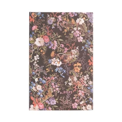 Abbildung von Paperblanks 12 Monatskalender 2025, Floralia, Maxi, Vertikal, Elastikband Verschluss