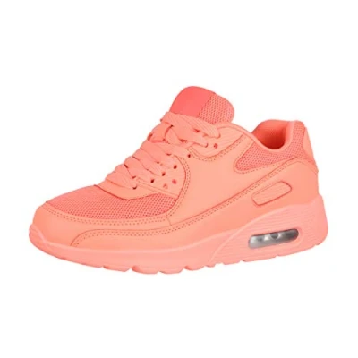 Abbildung von Elara Damen Herren Sneaker Sport Laufschuhe Turnschuhe Chunkyrayan H001 Watermelon Red 39