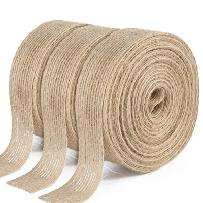 Abbildung von G2PLUS 30M Juteband Burlap Band Vintage 2CM Sackleinen Dekoband Deko für DIY Handwerk Weihnachten Hochzeit Party