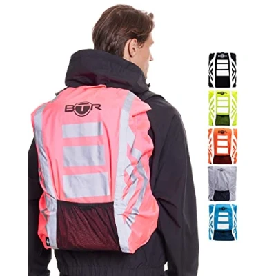 Abbildung von BTR Wasserfester Regenschutz für den Rucksack, Schulranzen. Rosa. Large
