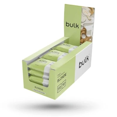 Abbildung von Bulk Veganer Protein Blondie, 60 g, Box mit 12 Blondies, Portionen, Verpackung Kann Variieren