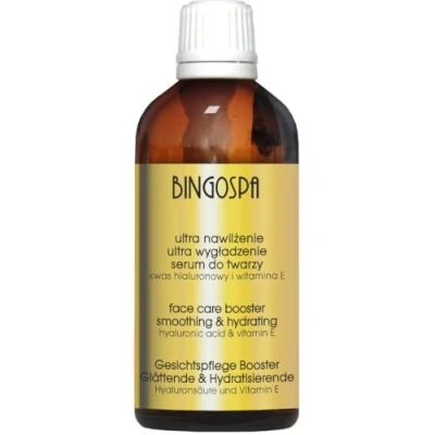 Abbildung von Hautbefeuchtung Gold Glyzerin mit Hyaluronsäure &amp; Vitamin E 100ml BINGOSPA