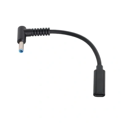 Abbildung von JSER Typ C USB Buchse auf DC 4,5 x 3,0 mm, Power PD 20 V, 65 W, Ladekabel, kompatibel mit Laptop 1820 V (4,5 mm)