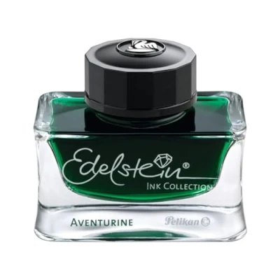 Abbildung von Pelikan Tintenfass Edelstein Aventurine 50ml Kostenlose Gravur