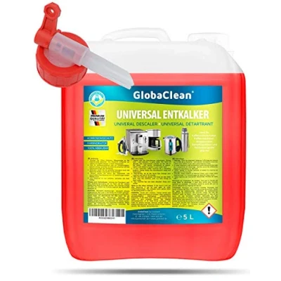 Abbildung von GlobaClean Universal Entkalker Kaffeevollautomat 5 L Kanister inkl. Ausgießer Kaffeemaschine geeignet für alle gängigen Marken 40 Entkalkungsvorgänge